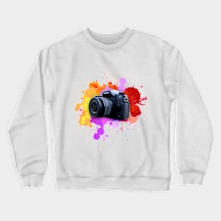 Lumix camera with spray paint Crewneck Sweatshirt